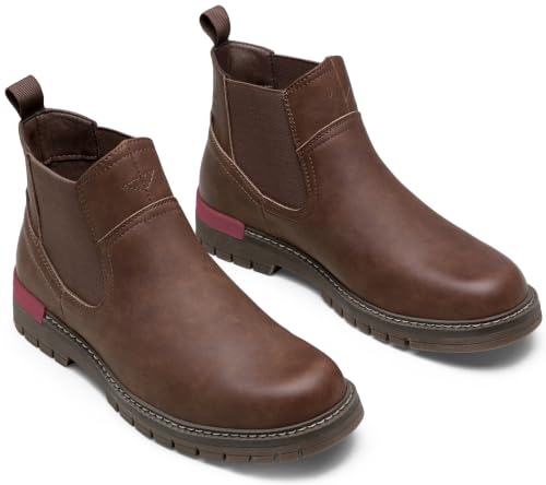 Image of Jousen Men's Chelsea Boots Casual Slip On Ankle Boots with Memory Foam
