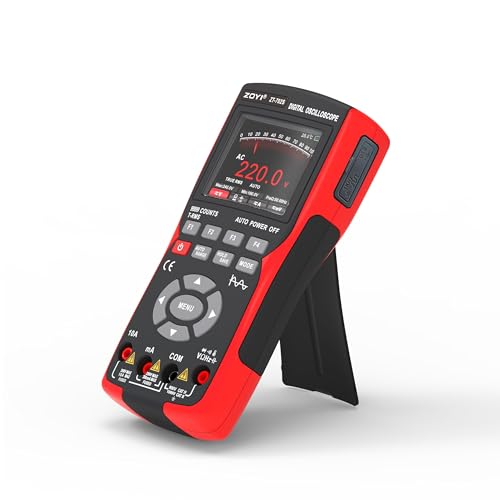 Image of ZOYI 2 in 1 Digital Oscilloscope Multimeter, Dual Channel 10MHz, Max 48MSa /s Sampling, 9999 Counts True RMS, Auto Range Voltage Current Resistance Waveform Tester