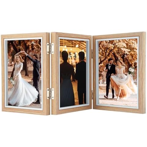 Triple Cadre Photo Pliable 3 Photos Cover