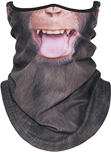 Alleshaw 3D Animal Ski Neck Gaiter Balaclava Face Mask Anti-Uv Windproof Face Mask Scarf For Ski Halloween Motorcycle Cycling Hiking(42) #TOP1