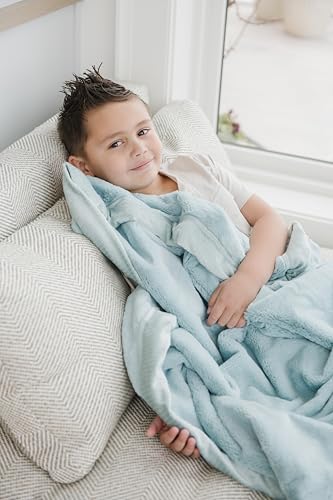 Image of SARANONI Luxury Lush Kids Blanket | Ultra-Soft & Cozy Plush Comfy Blankets for Kids & Teens | Dew - 40 inch x 60 inch