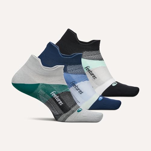 Image of Feetures Elite Light Cushion Mini Crew Sock - Sport Sock with Targeted Compression