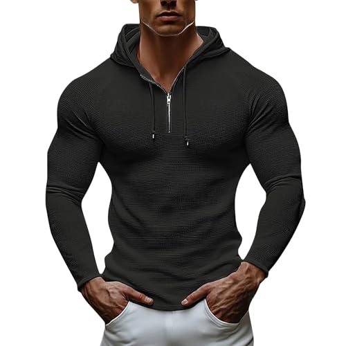 Sudaderas deportivas hombre con capucha chaquetones invierno negros