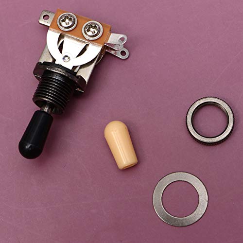 Milisten 3-weg schakelaar pick-up elektrische gitaar selector schakelaar (goud) M Zwart - Image 3