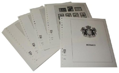 Monaco : Feuilles pré-imprimées Année 1986-1991 pour albums de timbres
