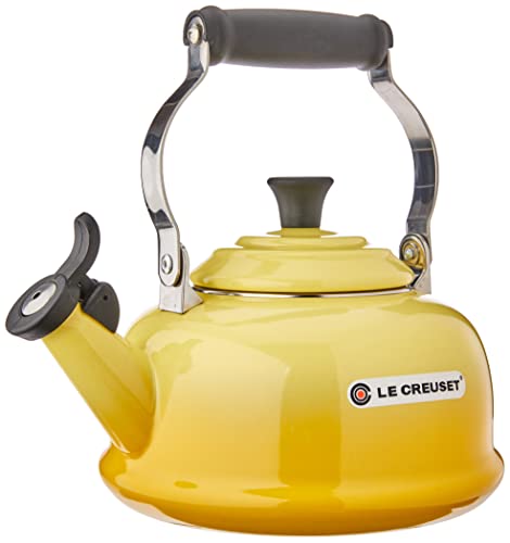 Chaleira Tradicional, Aço Esmaltado, Amarelo Soleil, Le Creuset