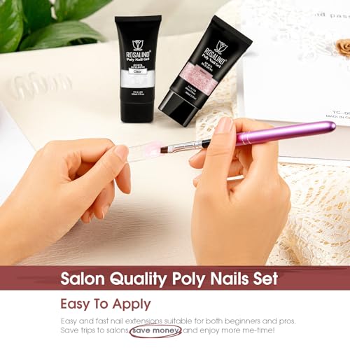 Rosalind Clear Nude Pink Acrylic Poly Extension Gel thumb #2