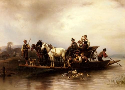 Toile Pour la Décoration du Salon Wilhelm Meyerheim, Impression Artistique Haute Définition