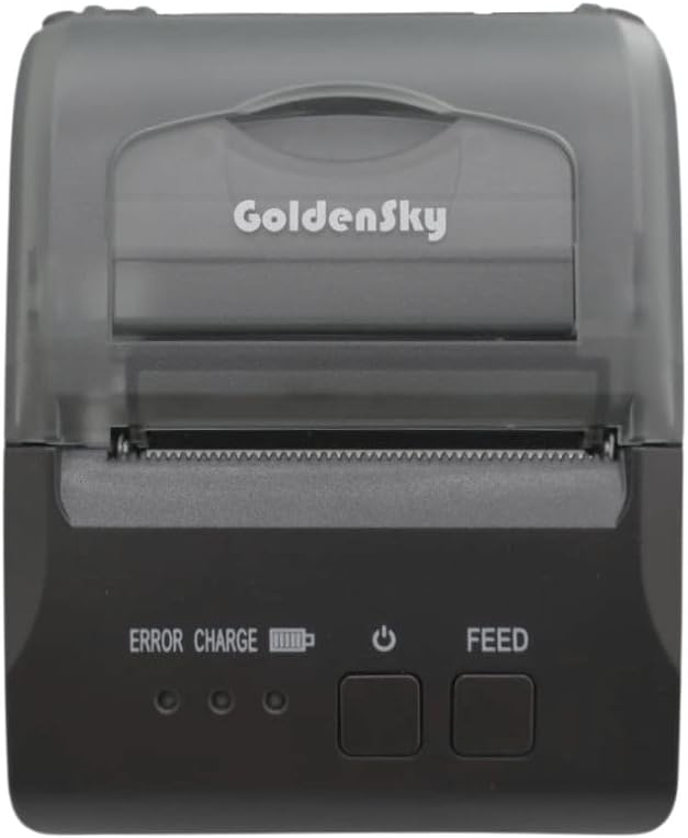 Mini Impressora Goldensky Térmica Portátil 58mm Bluetooth Sem Fio Compatível com Celular ou Computador (MTP 5S)