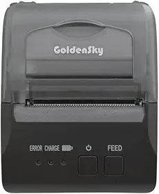 Mini Impressora Goldensky Térmica Portátil 58mm Bluetooth Sem Fio Compatível com Celular ou Computador (MTP 5S)
