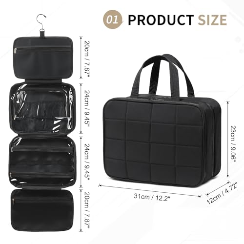 Save 50% on Travel Hanging Toiletry Bag for Women - Image 4