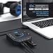 immagine 4CSL - Scheda audio USB esterna e HUB USB e Amplificatore Cuffie 3 in 1 - Uscita per cuffia con microfono gaming a 4 poli - Audio OUT - Mic in - Controllo volume e Equalizzatore - LED blu - nero