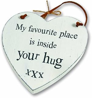 Heartwarmers Inside Your Hug Wooden Heart Keepsake Gift Hanger