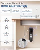Waterdrop 10UB Untertisch Wasserfiltersystem mit Dediziertem Wasserhahn, NSF/ANSI 42 Zertifiziert, 30.000 Liter Wasserfilter Trinkwasser, Reduzieren 99,99% Blei, Chlor, Schlechten Geschmack – Ansicht 2