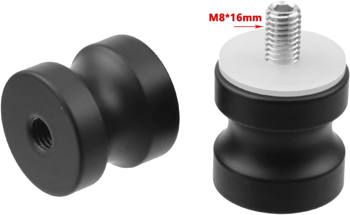 Antrader Shower Door Knobs Double Sided,Shower Glass Door Handle,Aluminum Alloy,Black,2Pcs