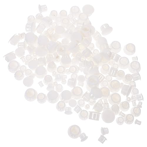 Alipis 200pcs Furniture Hole Plugs Plastic Screw Hole Caps for Cabinets Tables Chairs Installation