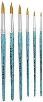 Kit Pincel Aquarela Artesanato Keramik Redondo Série 311-6 unidades