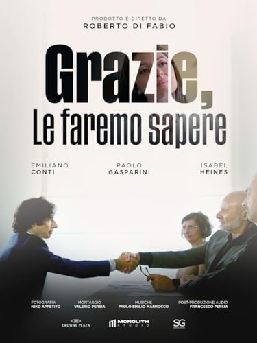 Grazie, le faremo sapere