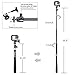 Smatree Telescoping Selfie Stick with Tripod Compatible for G*Pro 13/12/11/10/9/8/7/6/5/Insta360, for OSMO 4/3/Ricoh Theta, Compact Camera and Phone