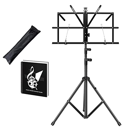 HRTC Pupitre d’orchestre Supports de Musique réglables Support de Musique Portable avec Dossier de Musique partitions… - Les Beatles, Paul McCartney, John Lennon, RIngo Starr, George Harrison HRTC Pupitre d'orchestre Supports de Musique réglables Support de Musique Portable avec Dossier de Musique partitions…