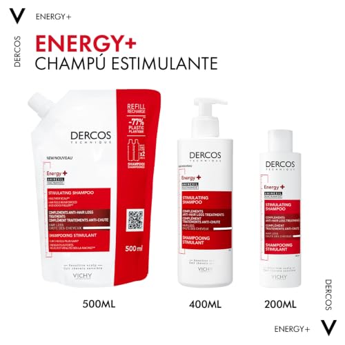 Miniatura 3 de Vichy Champú Anticaída, Efecto Estimulante, Apto Para Todo Tipo de Cabello, Cuero Cabelludo Sano y Detoxificado, Con Aminexil, Energy+, Dercos Technique