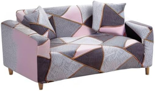 Miniatura 7 de HOOBUY Funda de sofá estampada elástica para sillón de 2 plazas y sofá biplaza con dos fundas de almohada gratis 15# (2 plazasSofá biplaza)