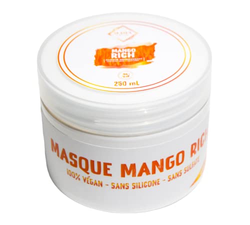 Masque Mango Rich cheveux secs bouclés soin nourrissant naturel sans silicone