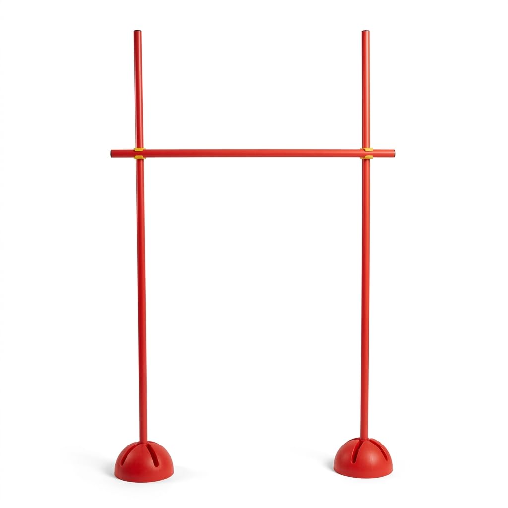 perfeclan Poste de Obstáculos de Entrenamiento Barra de Cono Redondo para Agua Firme Polipropileno Ligero Adecuado para Ejercicios, Poste de Entrenamiento de obstáculos de 1 Metro