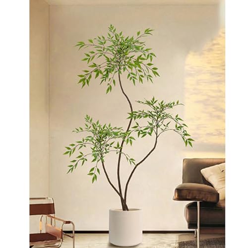 HWQFM フェイクグリーン 観葉植物 フェイク 160cm インテリア おしゃれ植木鉢付き 室内用 人工観葉樹 大型インテリア 寝室 リビング オフィス 飾り 造花 枯れない お世話不要 結婚式/宴会/花園/ベランダ/オフィス/キッチン/デスク