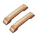LTT Grip, Pokrętło, Uchwyty Ciągnięte, Podłokietnik, Podłokietkę, Ciągnie, 2Pcs Drewniane Gałki Szuflady Drewniane Szafki Kuchenne Nowoczesne Meble Szafa Szafa Szafka/Hole Distance: 96Mm