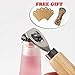 Bartender Bottle Openers, Beer Bottle Openers, Cider, Soft Drinks -Wood Handle Handheld (set of 6)