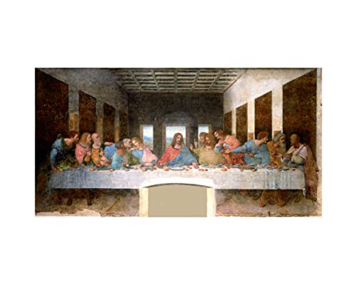  Social Crazy POSTER su carta fotografica premium 270 gr - Leonardo da Vinci - L\'Ultima Cena - Fine Art Print Locandina HD 100% QUALITà ITALIA Idea Regalo Casa quadro home (A3)