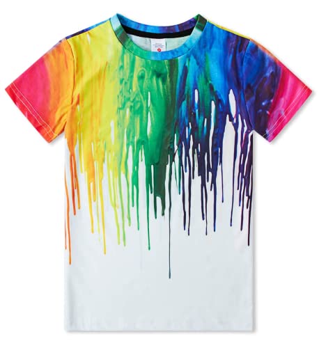 Belovecol Girls Boys T-Shirts 13-14 Years 3D T Shirt Cool Summer Tee Shirts Graffiti Short Sleeve Cotton Shirts Belovecol Girls Boys T-Shirts 13-14 Years 3D T Shirt Cool Summer Tee Shirts Graffiti Short Sleeve Cotton Shirts
