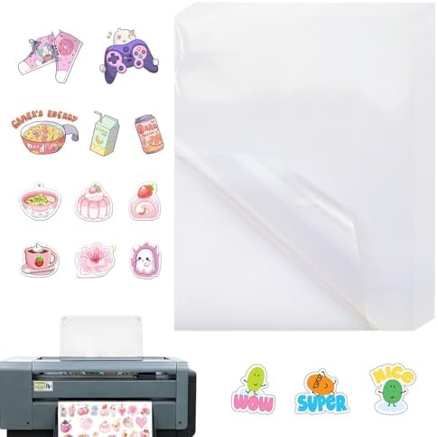 A4 Druckerfolien, Transparent, Für Laserdrucker Und Kopierer, Klebend, Bedruckbar