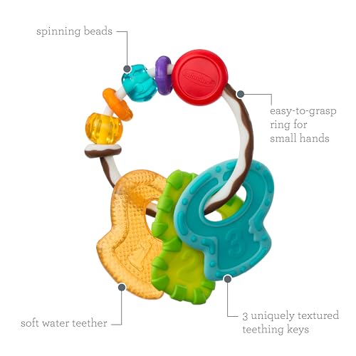 Infantino 216-112Z Cool & Chew Teether Keys, Three Sensory Stimulating Baby Teether Toys thumb #4