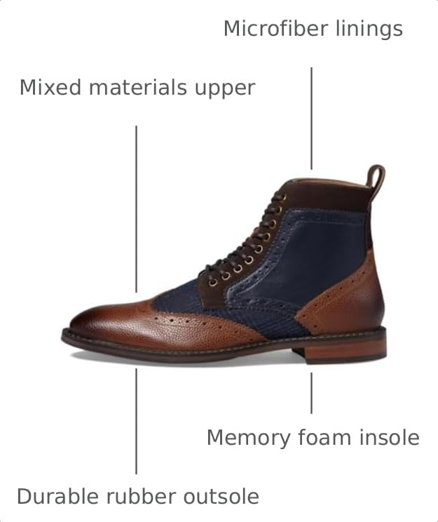 Image of Stacy Adams Finnegan Wing Tip Boot