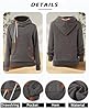 Cindeyar Hoodies for Women UK Oversized Hoodie Womens Autumn Winter Long Sleeve Ladies Hoodies Pullover Sweatshirts with Pockets Grey #3