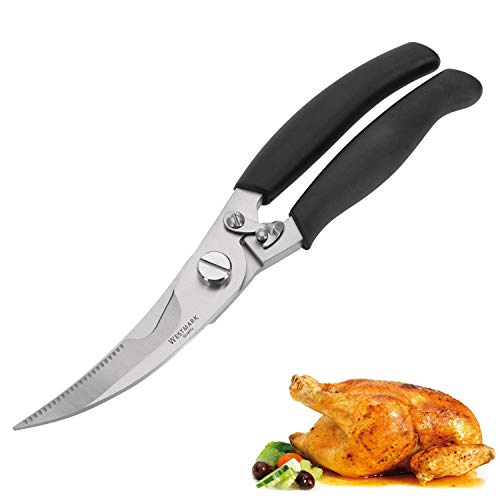 Westmark Poultry Shears, With Inner Spring And Lock, Blade Length: 8 cm, Stainless Steel, Polished, Silver/Black, 13722280 - Image 2