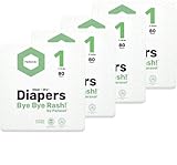 Parasol Clear+Dry Disposable Diapers, RashShield Protection and Leak-Control Fit, Hypoallergenic Diapers, Size 1 (7-14 lbs), 320 Count