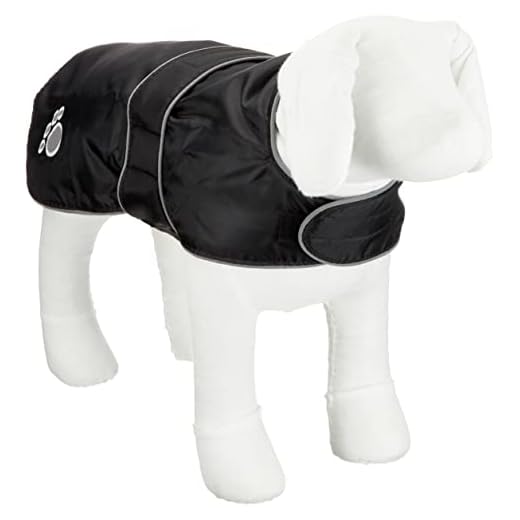 Trixie 30513 Capa Orleans, S, 35cm, 38-50cm, 34-42cm, Reflectante, Negro