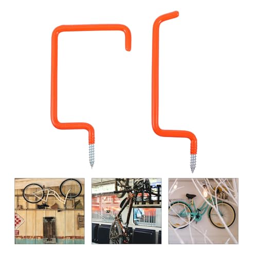 Crochets vélo robustes garage x4 avec support mural universel - 4