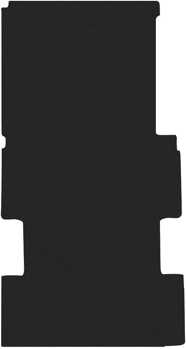 Rezaw-Plast Flat Cargo Mat for Mercedes Sprinter 170EXT SRW Cargo Van 2018–2026 – 16ft Cargo Length Custom Fit, Heavy Duty Bed Liner All Weather, 1/8" Thick, No Raised Edges Floor Liner Black