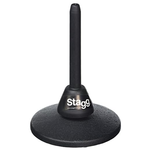 Stagg Wis-A40 Soporte para Instrumento de Viento, para Clarinete y Flauta Travesera, negro