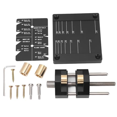 Chisel and Plane Sharpening Guide Honing Guide System Woodworking Plane Chisel Sharpening Kit Aluminum Alloy Hand Tool for Workshop Use