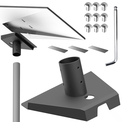 BUJ Starlink Gen 3 Pipe Adapter, 1.52 Inch, Black Steel, Universal Compatible, Upgraded Performance, Robust Stability