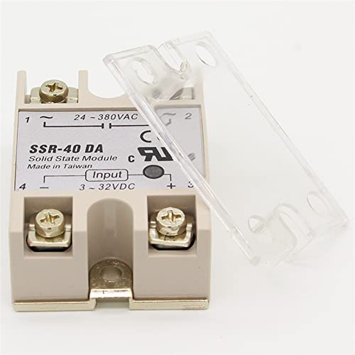 Relais statique SSR-40DA lot de 10 modules 24V-380V AC 40A pour contrôle industriel