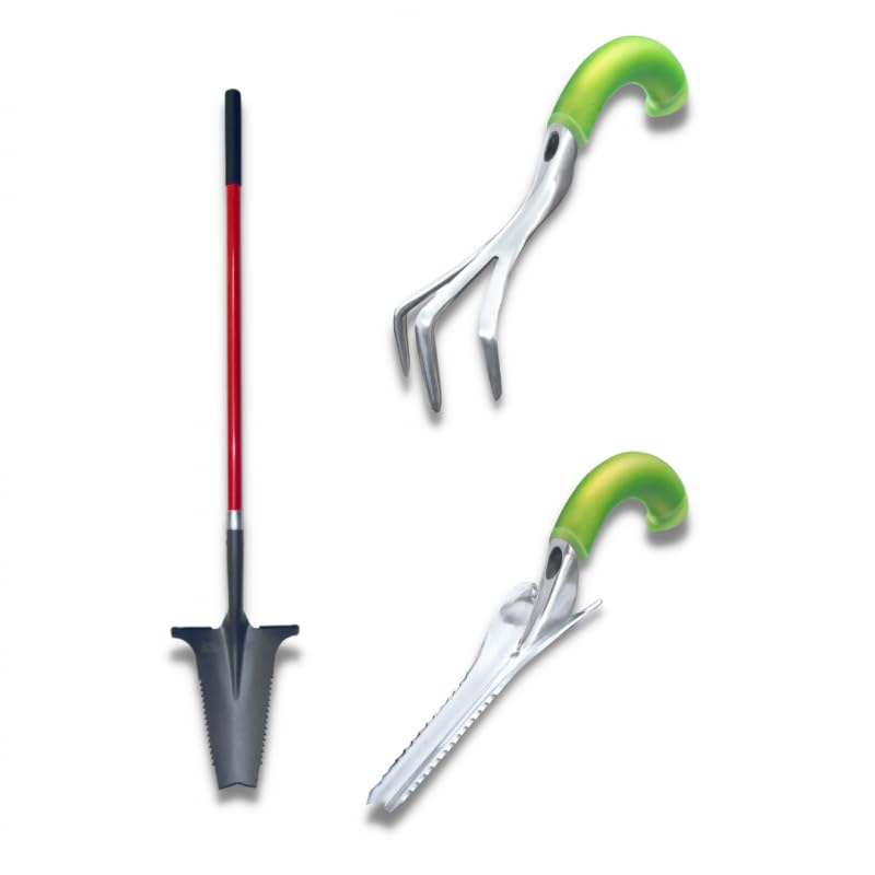 Venteo - Désherbeur + cultivateur + pelle à Manche XL - ROOTSLAYER - Outils de Jardin Multifonction