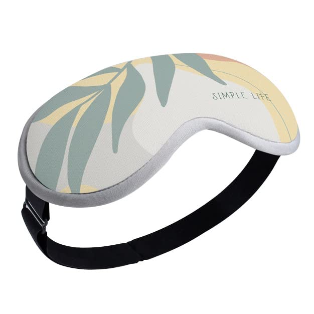 Podgrzewana maska do masażu, wyprofilowany masażer oczu 3D do suchych oczu z 3 ustawieniami ciepła, ciepły kompres na oczy USB do snu, suche oczy, zmęczone oczy, MGD (kolor: H, rozmiar: 21 * 9 cm)