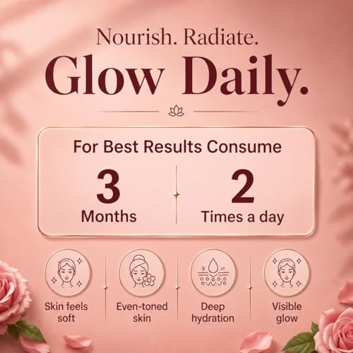 Image of The Wellness Shop Collagen Skin Radiance Juice 500ml x 2 | Natural Ayurvedic Supplement for Skin Glow and Healthy Hair | Sea Buckthorn Moringa Herbal Drink | Daily Beauty Wellness Juice for Men Women