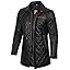 Glen Black Leather Jacket Men